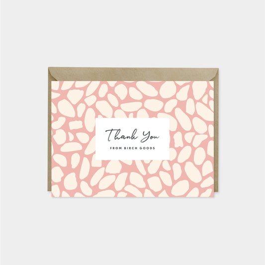 Thank You Card Set, Pebble Shape-Greeting & Note Cards-The Design Craft