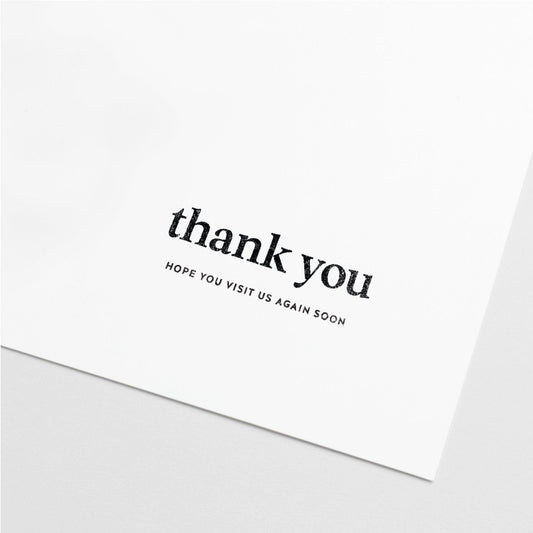Thank You Custom Wooden Business Stamper-Rubber Stamps-The Design Craft