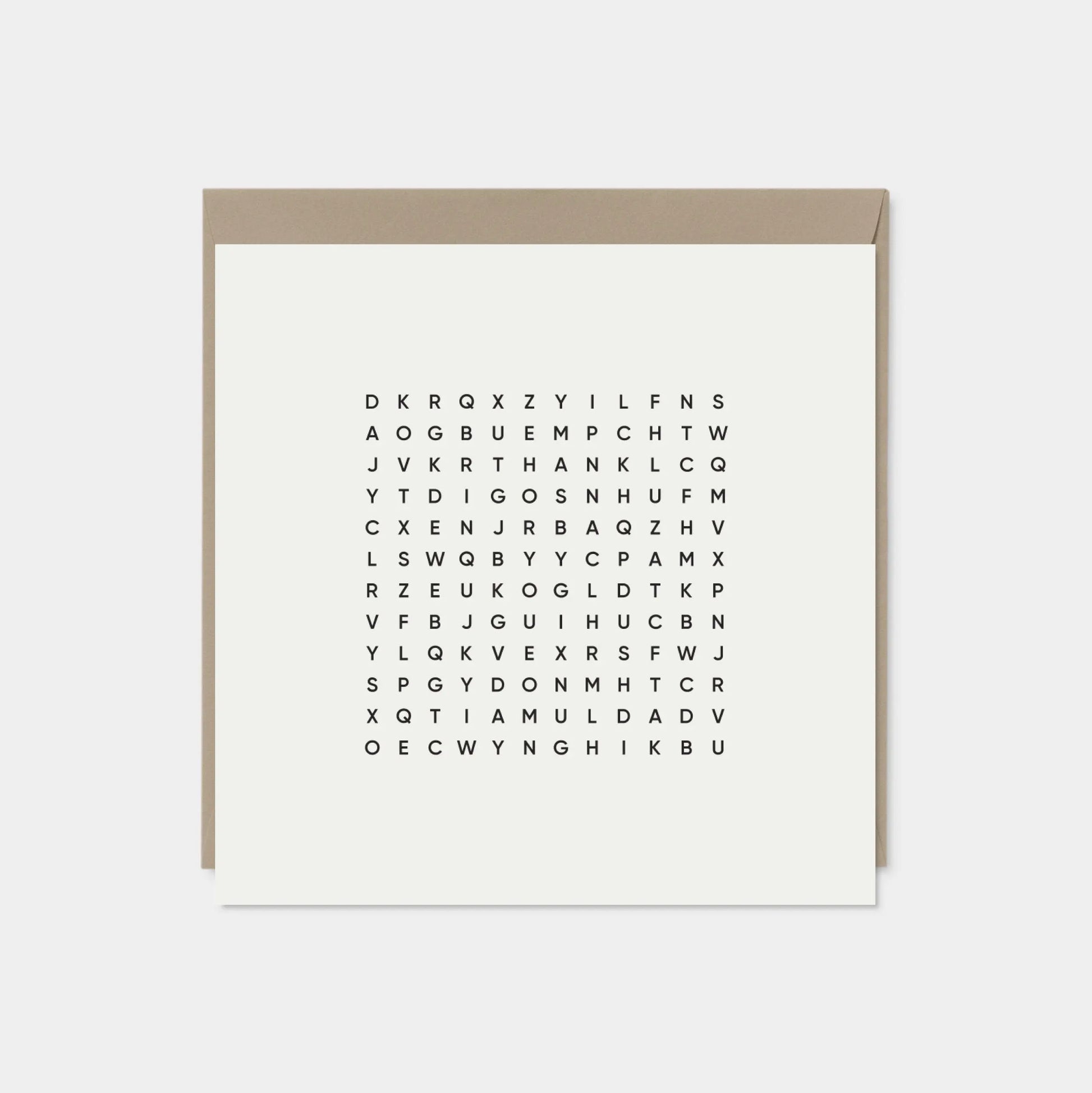 Thank You Dad Word Search Father's Day Card-The Design Craft