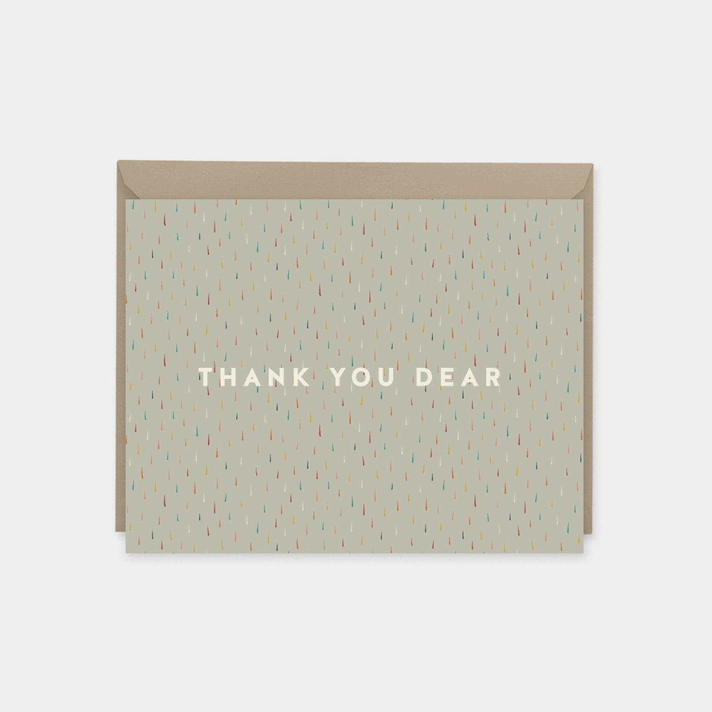 "Thank You Dear" Brush Pattern Cards-Greeting & Note Cards-The Design Craft