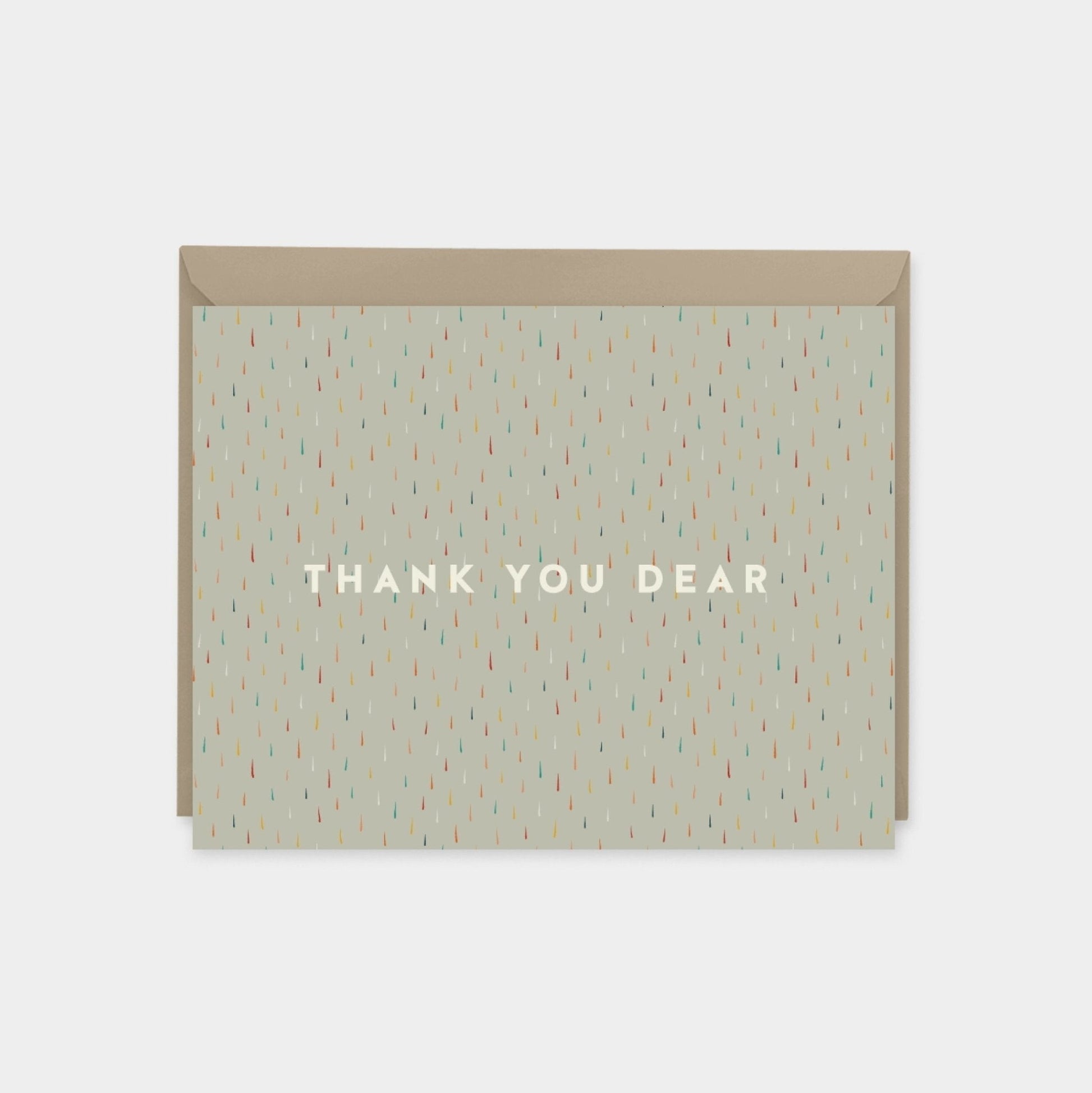 "Thank You Dear" Brush Pattern Cards-Greeting & Note Cards-The Design Craft