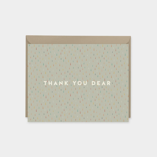 "Thank You Dear" Brushstroke Pattern Art-The Design Craft