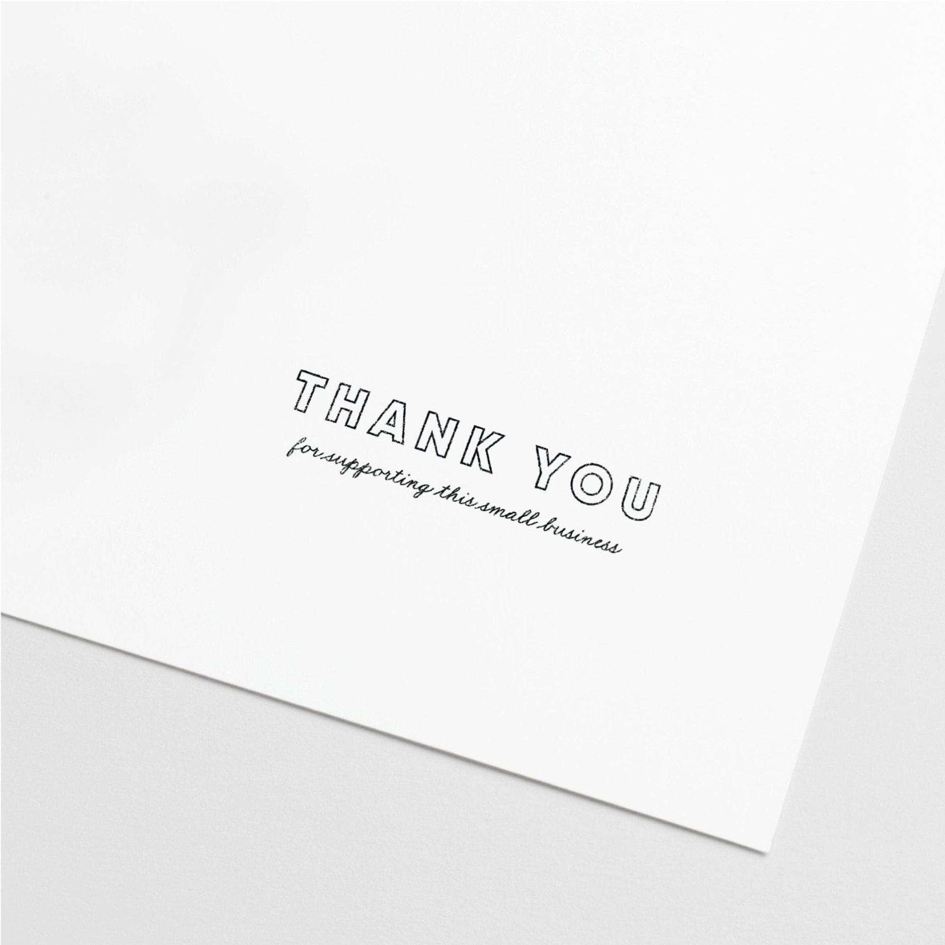 Thank You Stamp, Business Stamper-Rubber Stamps-The Design Craft