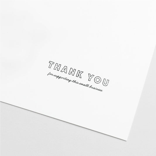 Thank You Stamp, Business Stamper-Rubber Stamps-The Design Craft