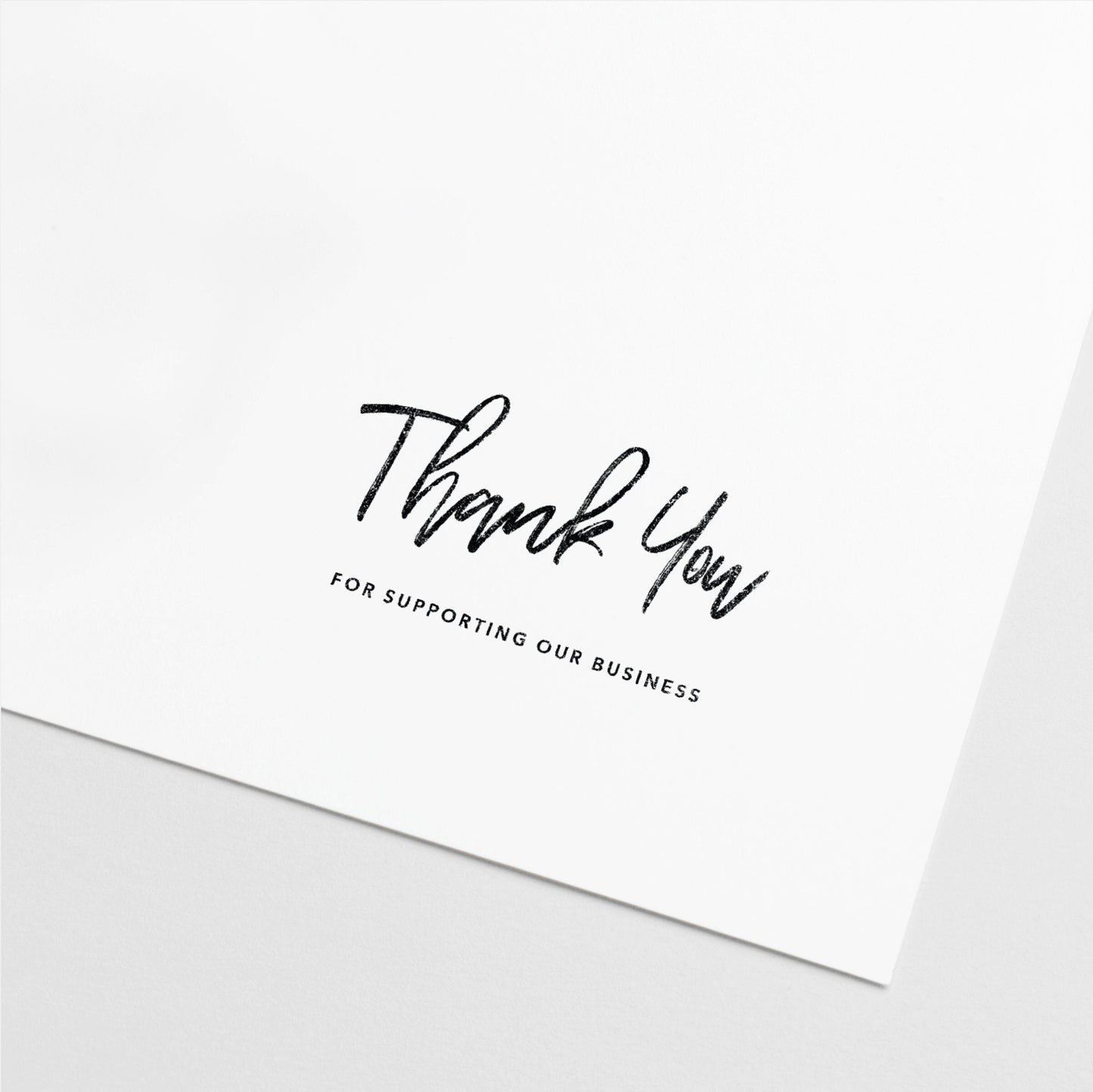 Thank You Stamp, Business Stamper, Small-Rubber Stamps-The Design Craft