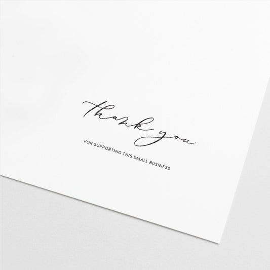 Thank You Stamp, Business Stamper, Small-Rubber Stamps-The Design Craft