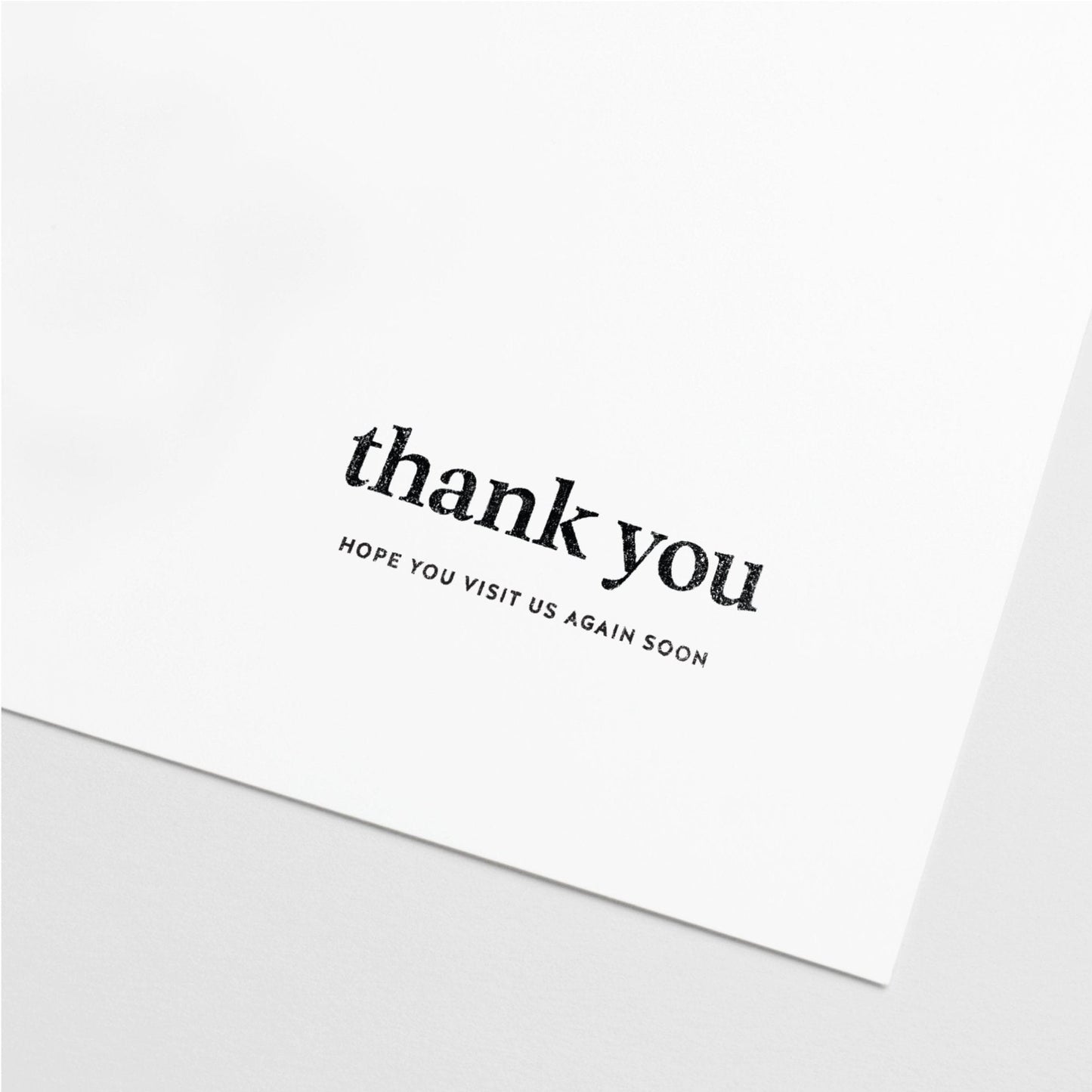 Thank You Stamp, Business Stamper, Small-Rubber Stamps-The Design Craft