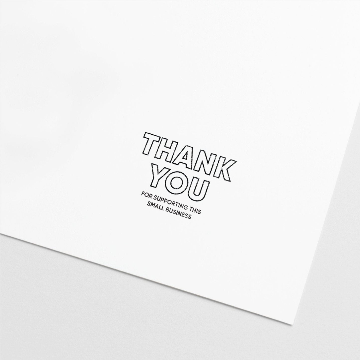 Thank You Stamp, Business Stamper, Small-Rubber Stamps-The Design Craft