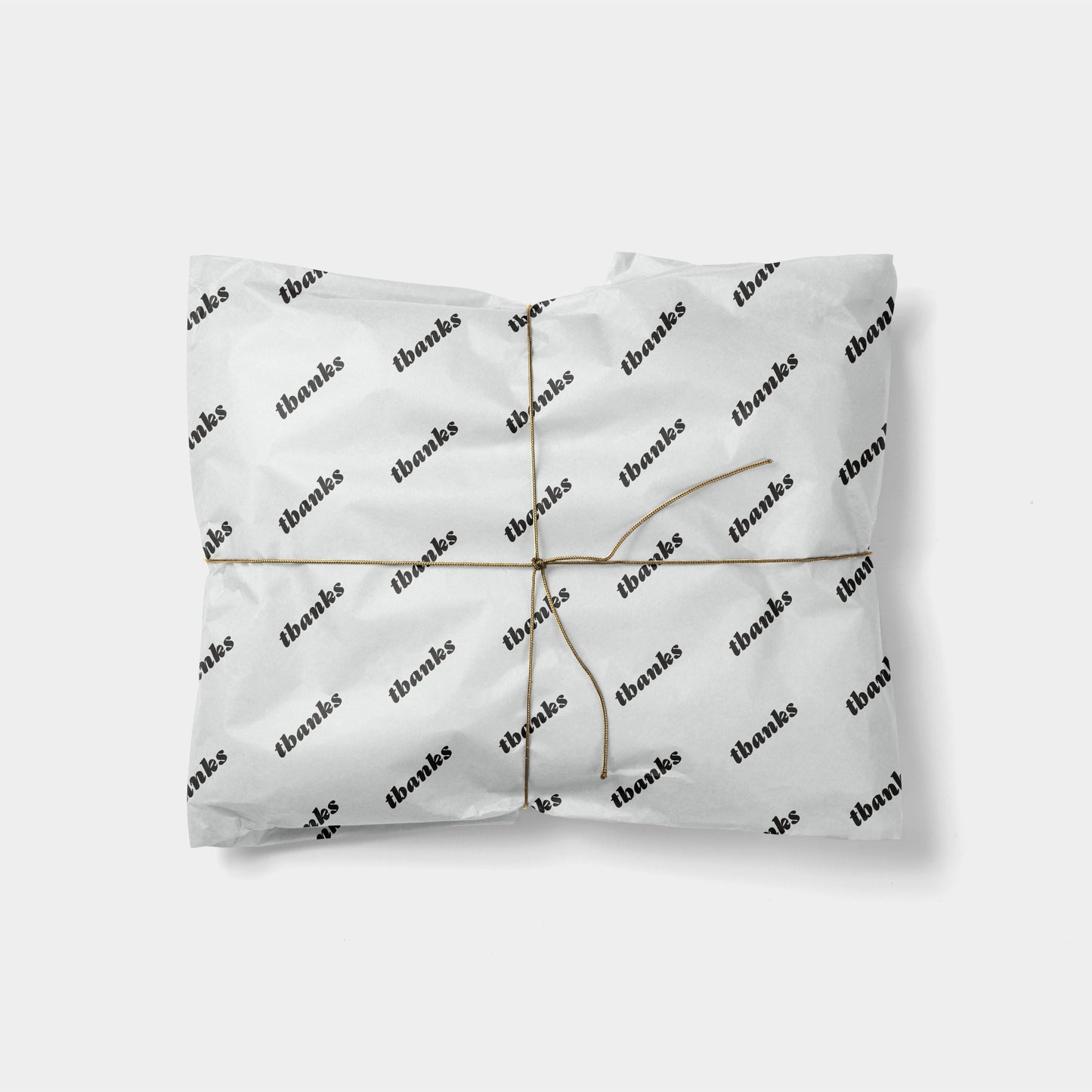 "Thanks" Custom Script Gift Wrap-Gift Wrapping-The Design Craft