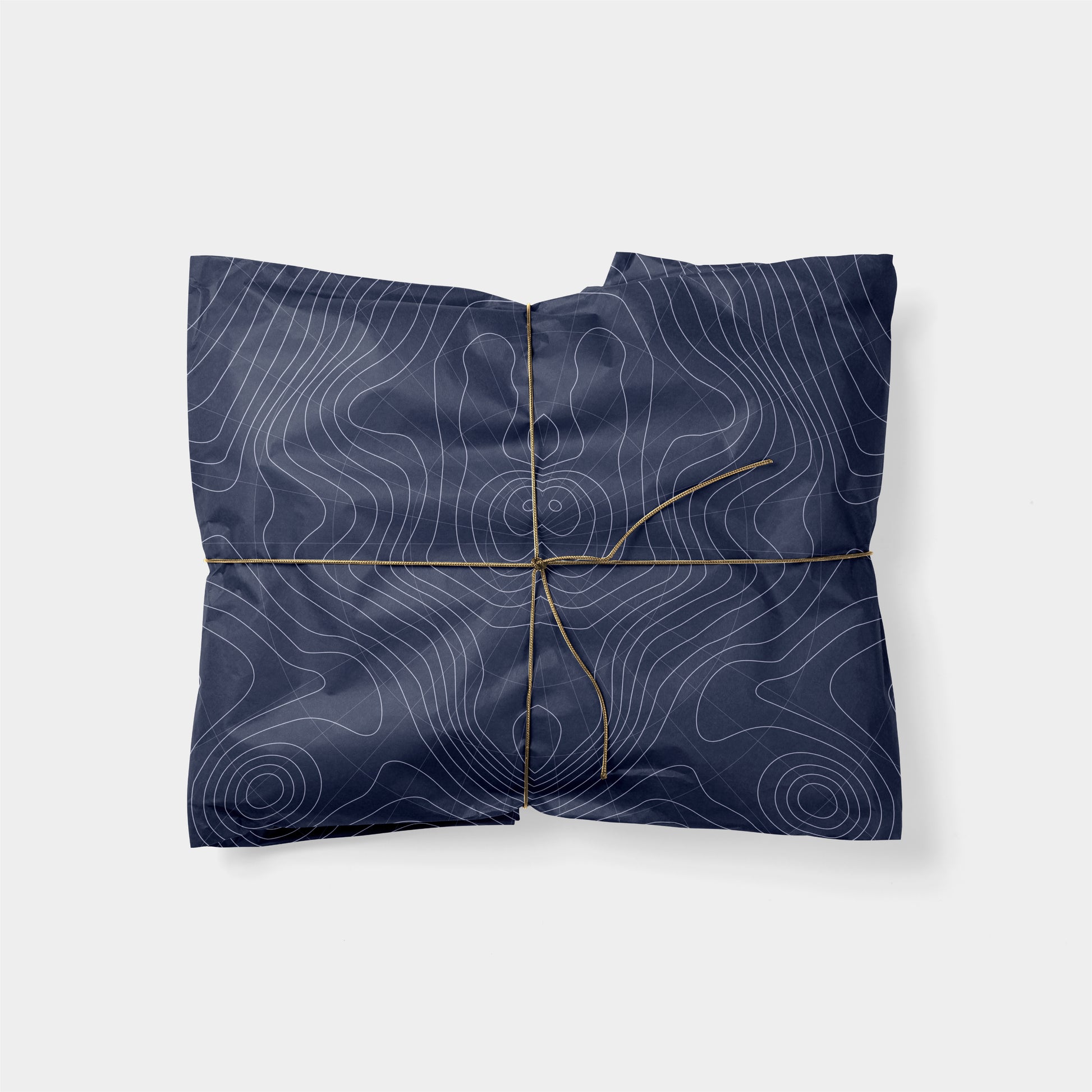 Topographic Map Gift Wrap IV