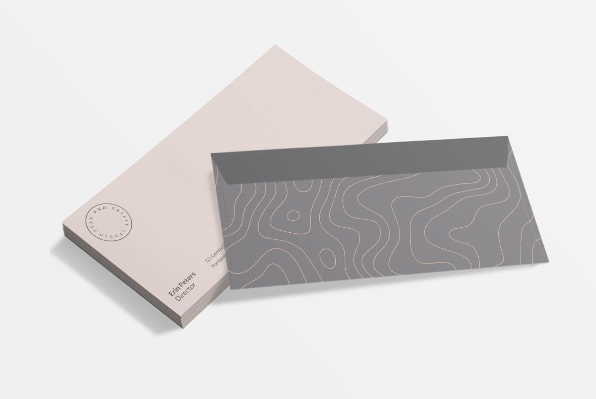 Topographic Map Stationery Set II-Design Template-The Design Craft