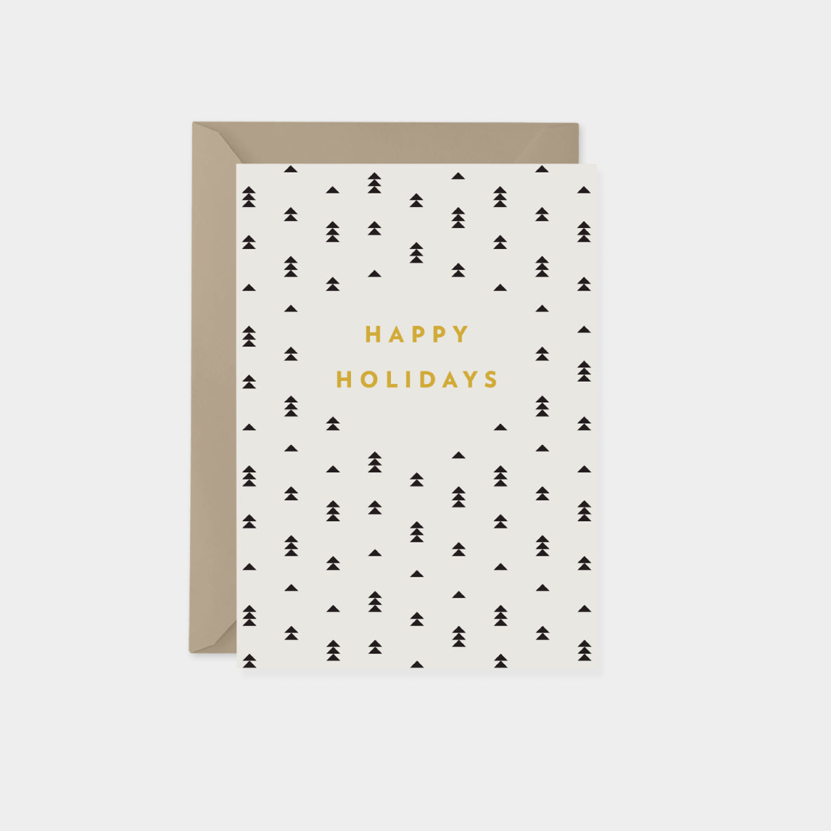 Tree Pattern Holiday Card IV-Greeting & Note Cards-The Design Craft