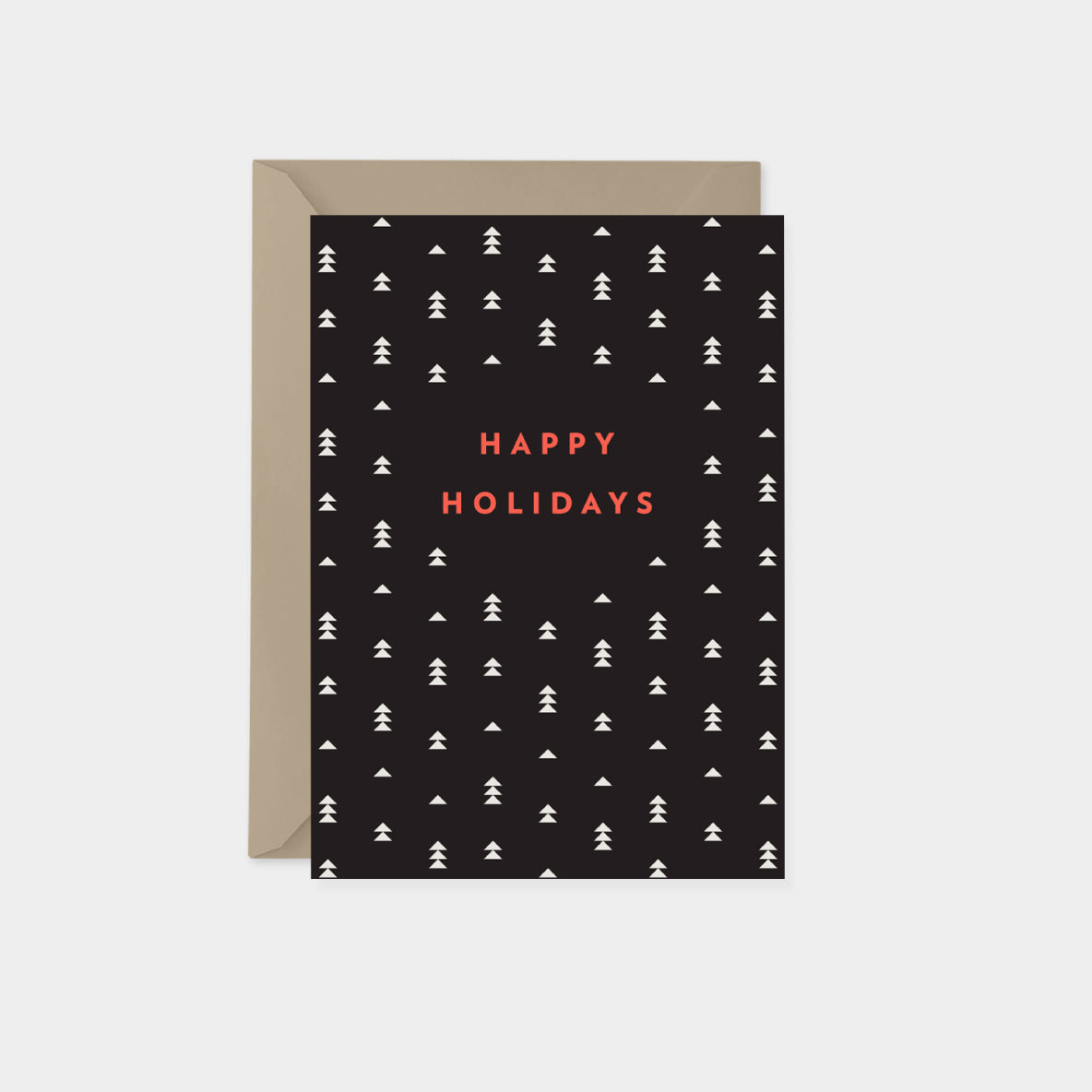 Tree Pattern Holiday Card VI-Greeting & Note Cards-The Design Craft