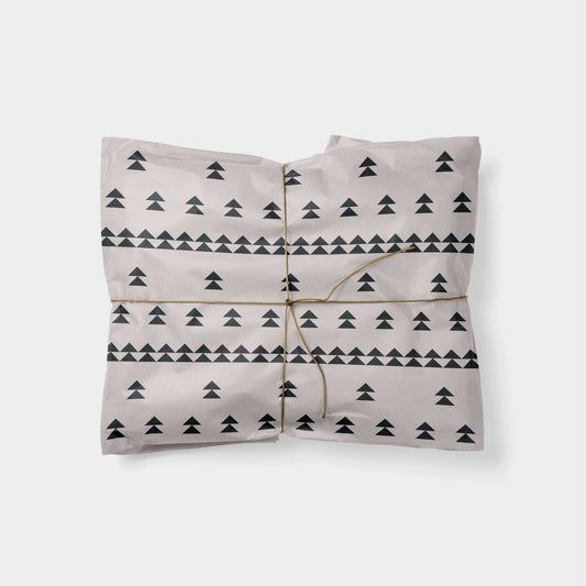 Triangle Tree Field Holiday Gift Wrap