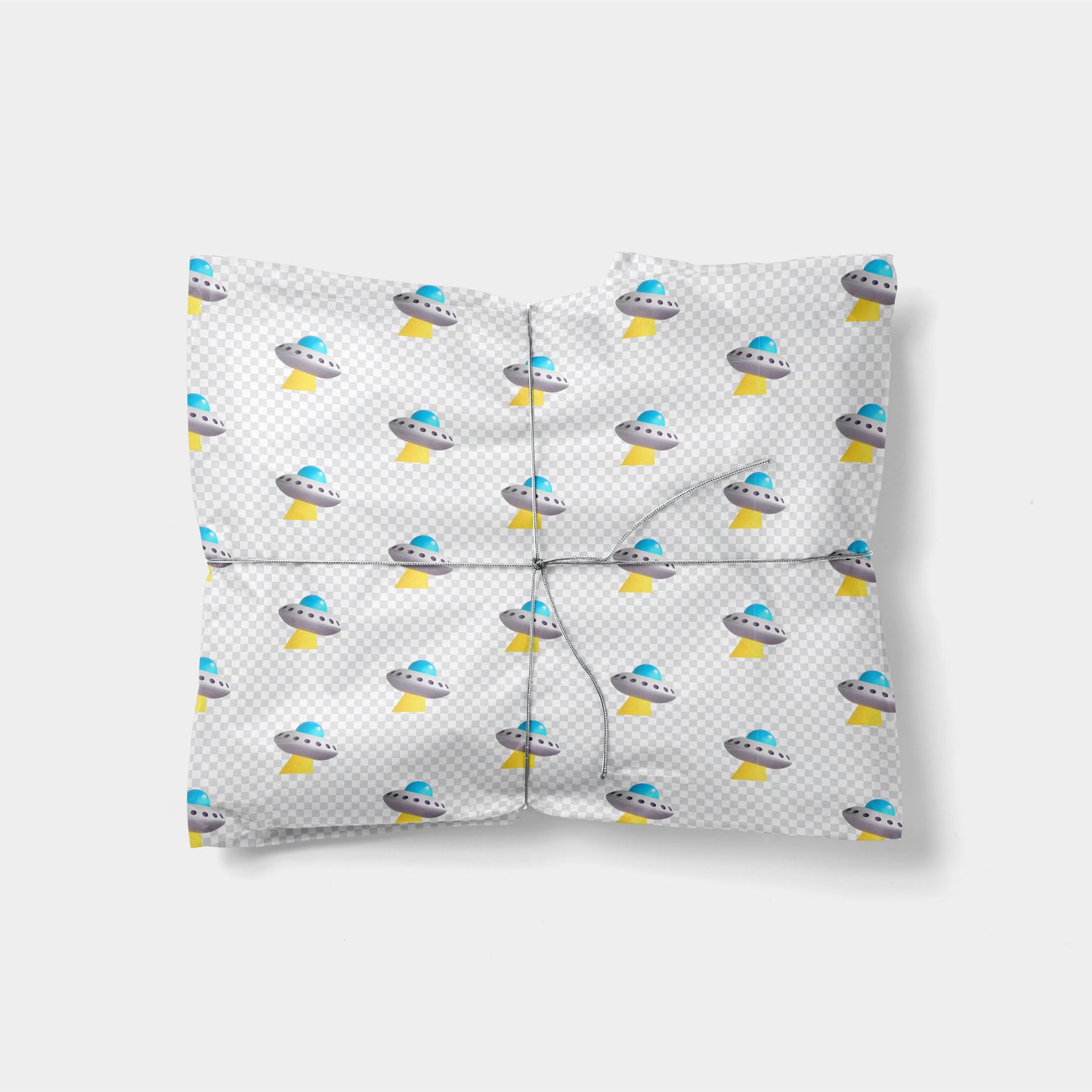 UFO Emoji Gift Wrap-Gift Wrapping-The Design Craft