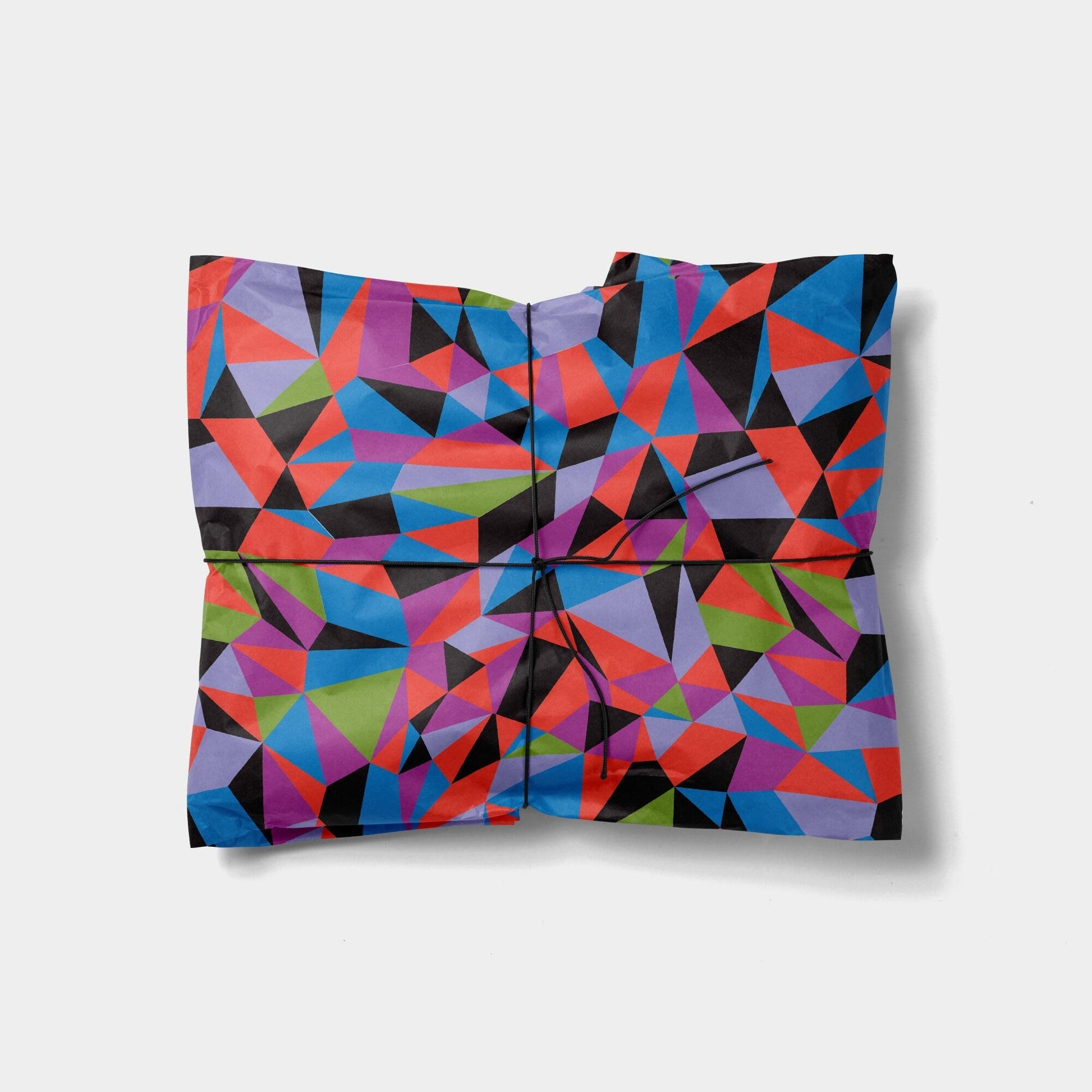 Vibrant Color Shard Gift Wrap-The Design Craft