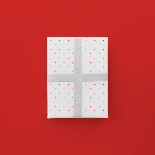 Vintage Red Dot Gift Wrap-Gift Wrapping-The Design Craft