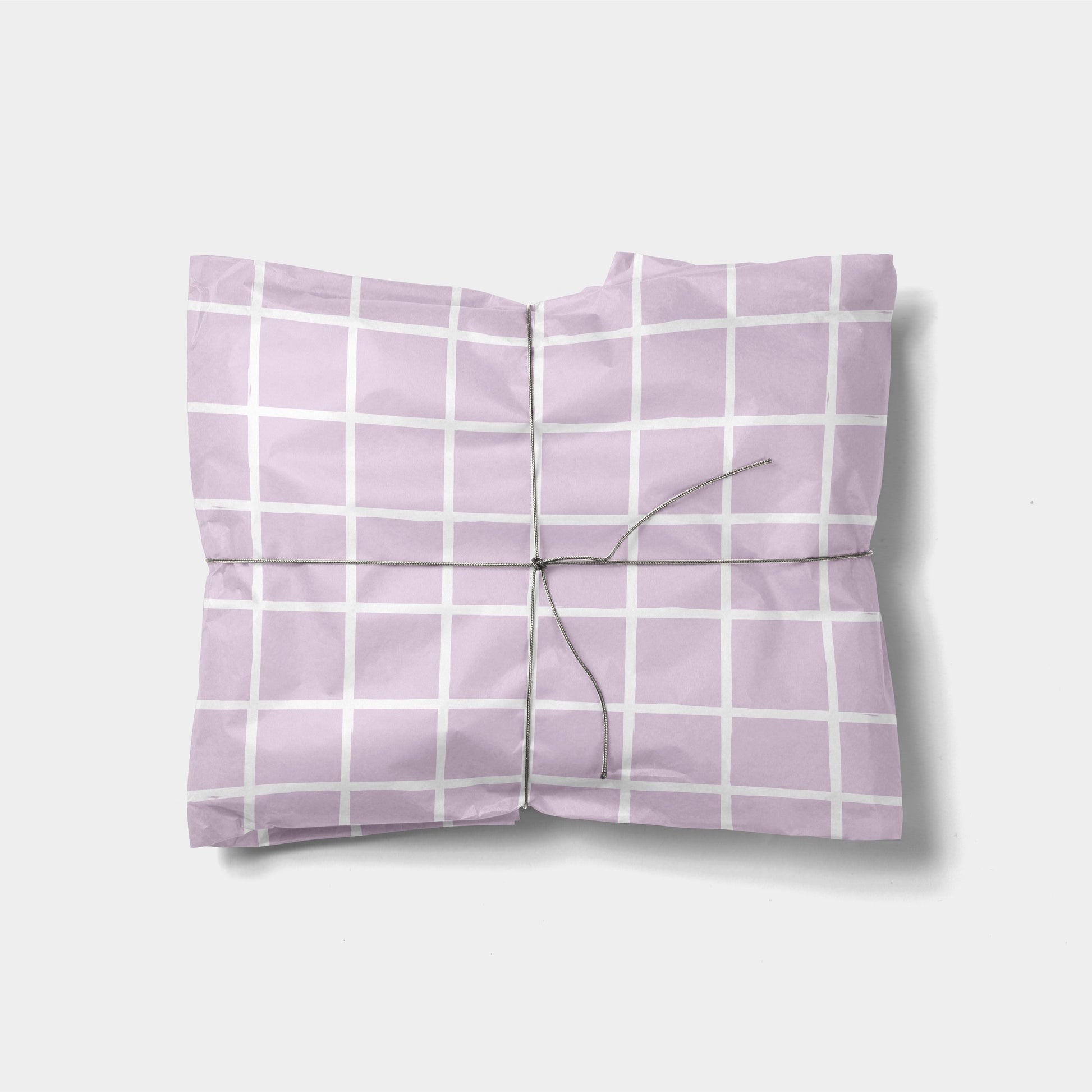 Violet Chalk Plaid Gift Wrap-Gift Wrapping-The Design Craft