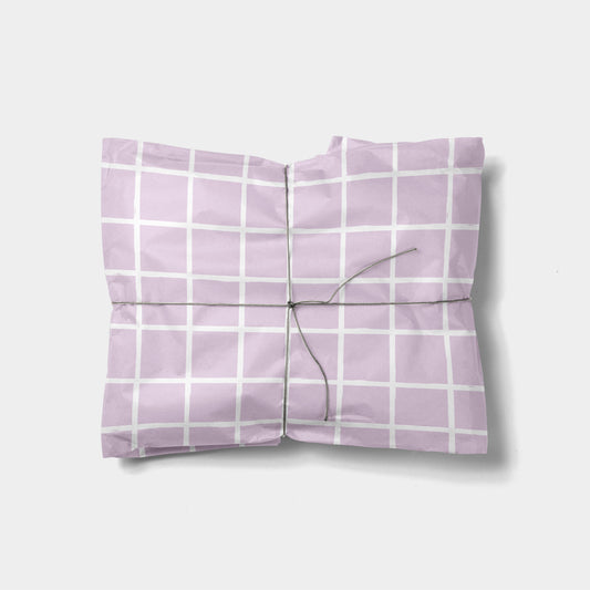 Violet Chalk Plaid Gift Wrap-Gift Wrapping-The Design Craft