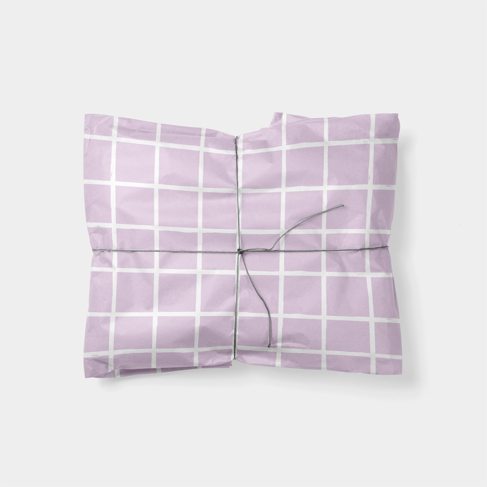 Violet Chalk Plaid Gift Wrap