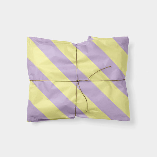 Violet & Yellow Stripe Gift Wrap