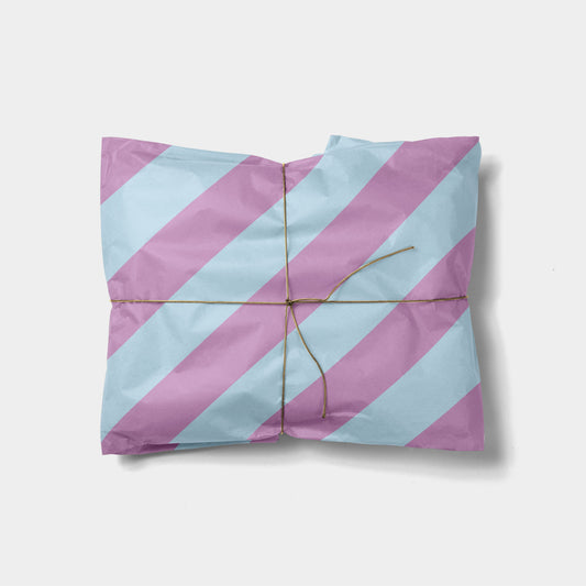 Violet and Sky Blue Colorful Striped-Gift Wrapping-The Design Craft