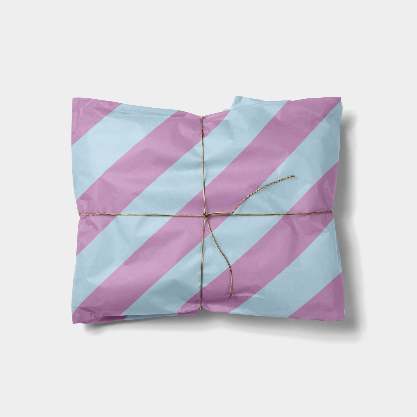 Violet and Sky Blue Stripe Gift Wrap-Gift Wrapping-The Design Craft