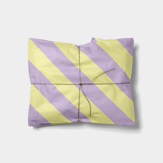 Violet and Yellow Colorful Striped Gift-Gift Wrapping-The Design Craft