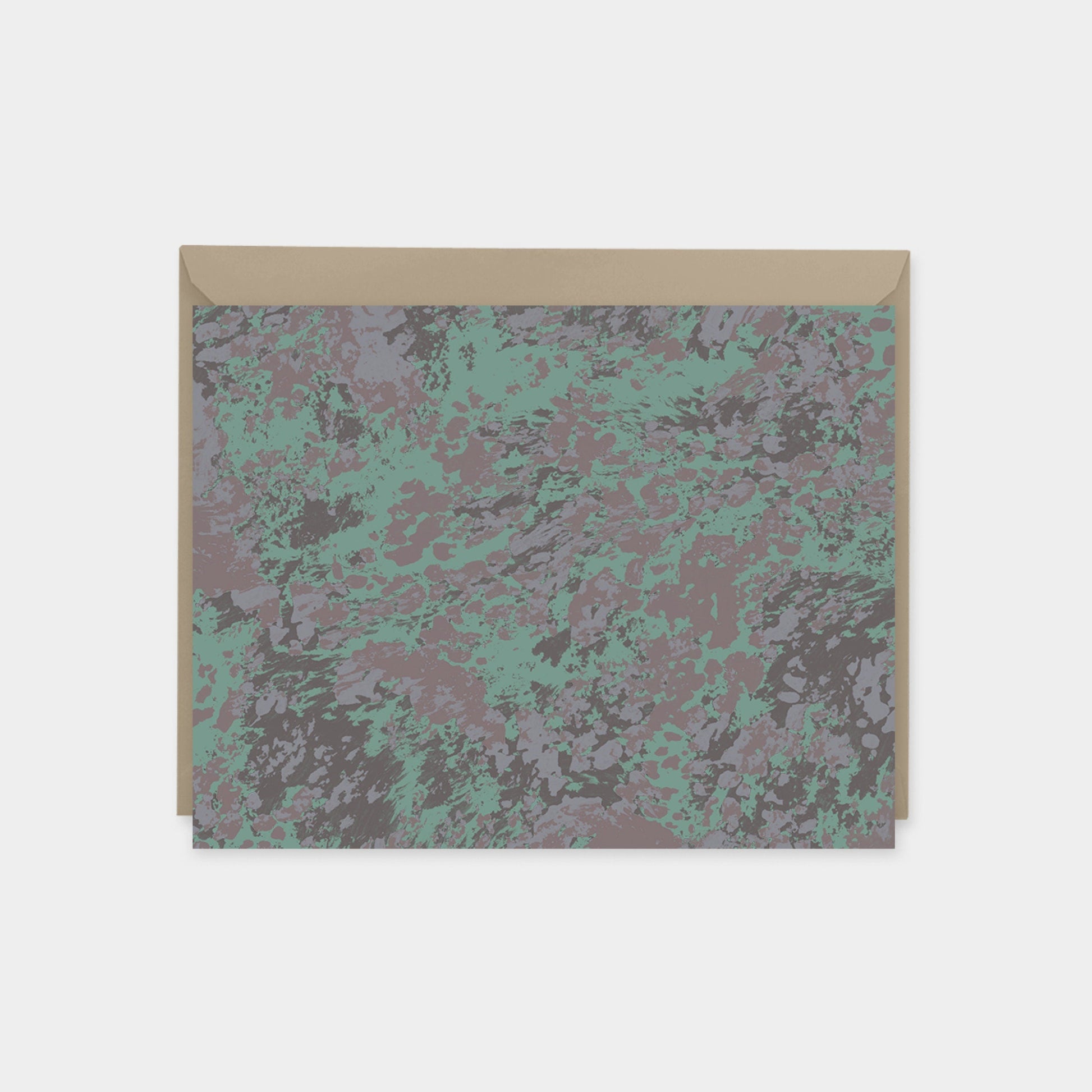 Viridian Painted Texture Note Cards-Greeting & Note Cards-The Design Craft