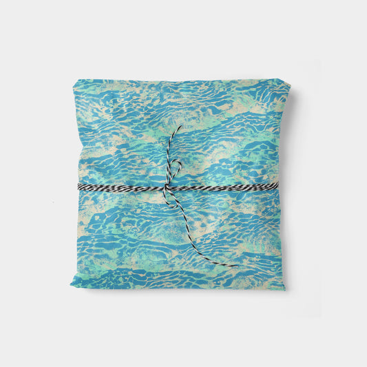 Water Texture Gift Wrap-Gift Wrapping-The Design Craft