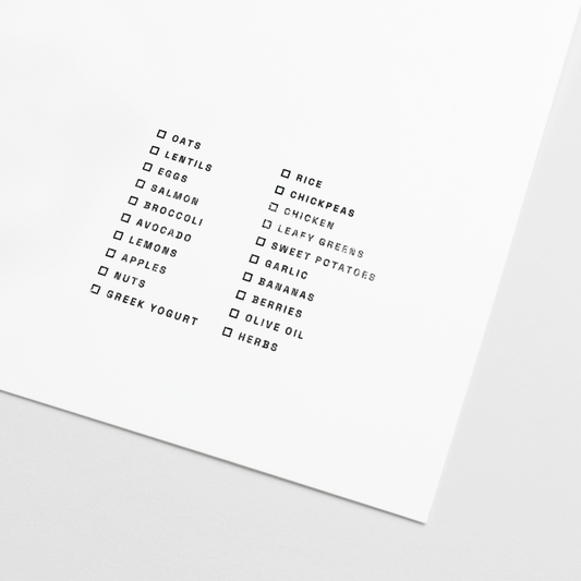 Whole Foods Grocery List Stamp