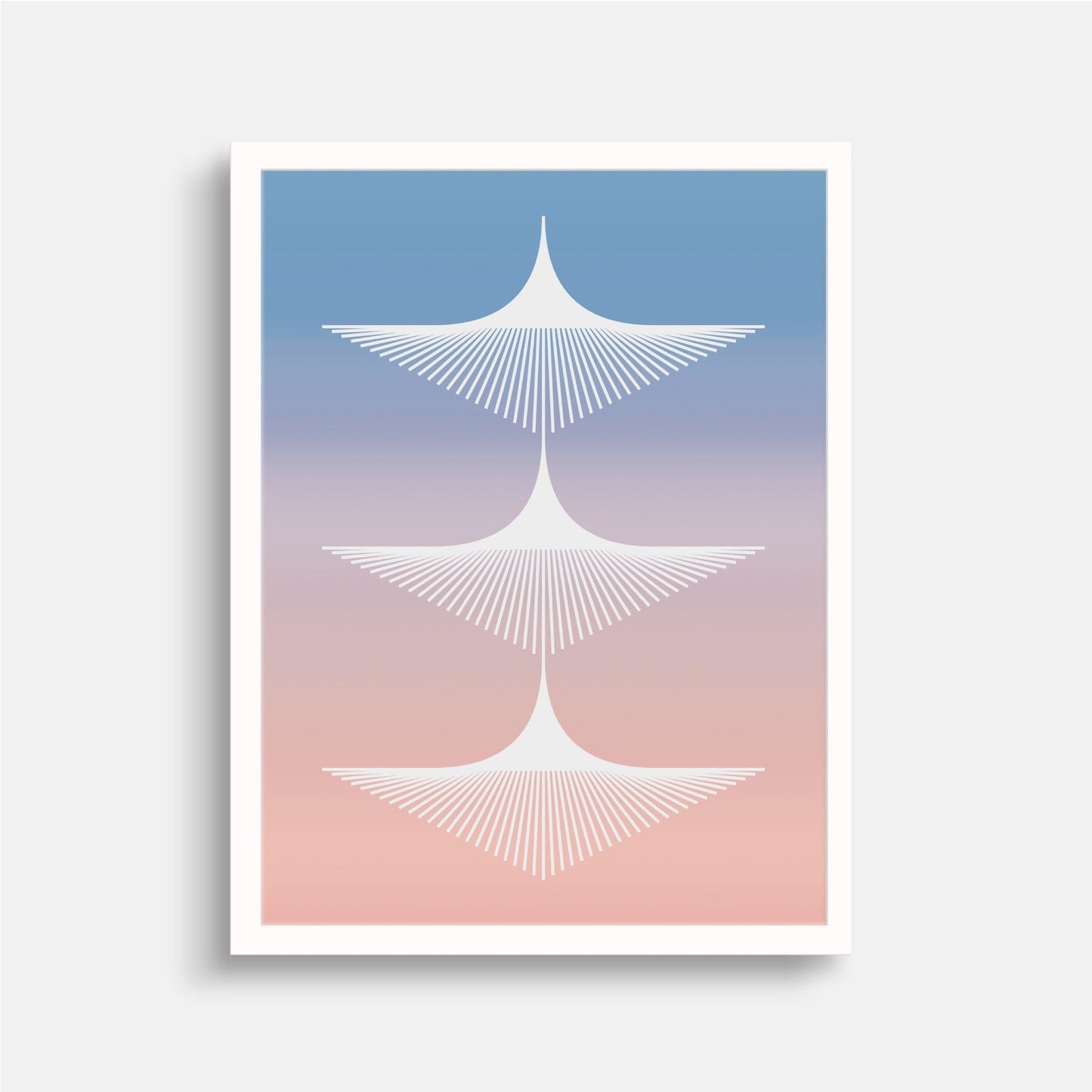 Wings Deco Gradient Art Print-Art Prints-The Design Craft