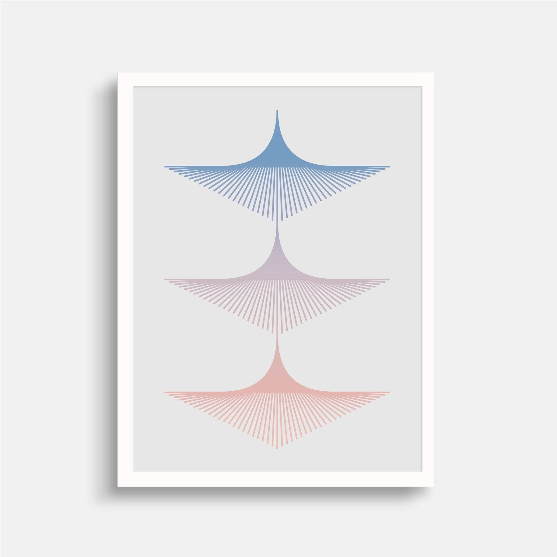 Wings Deco Gradient Art Print II-Art Prints-The Design Craft