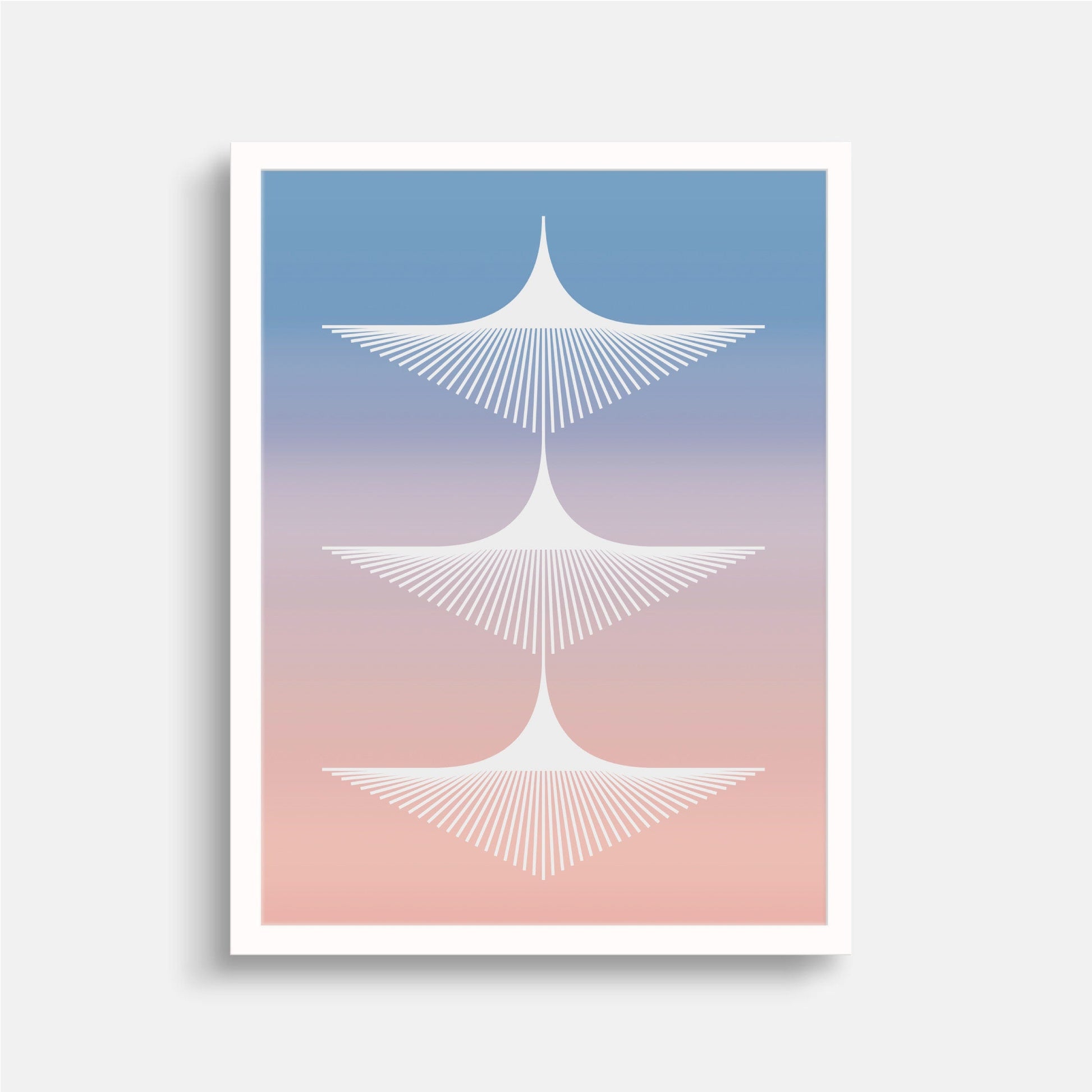 Wings Gradient Art Print, Deco Art Print-Art Prints-The Design Craft