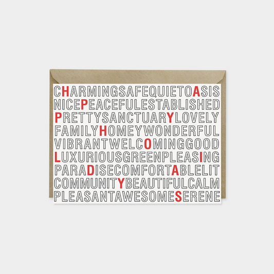 Word Search Holiday Card-Greeting & Note Cards-The Design Craft