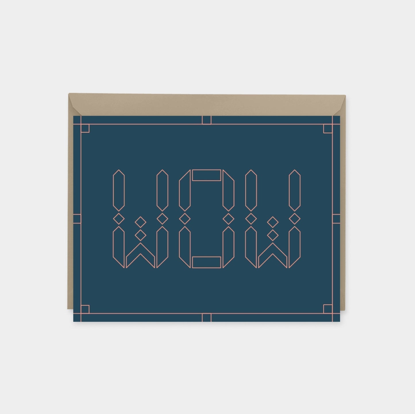 "Wow" Maroque Celebration Card II-Greeting & Note Cards-The Design Craft