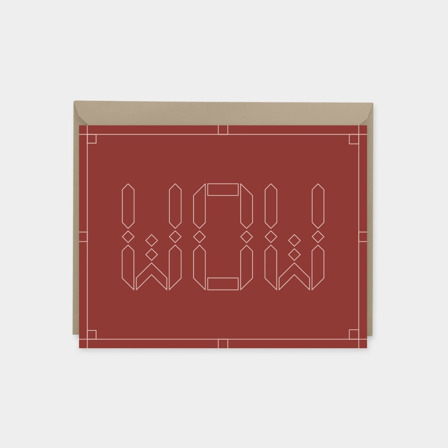 "Wow" Maroque Celebration Card III-Greeting & Note Cards-The Design Craft