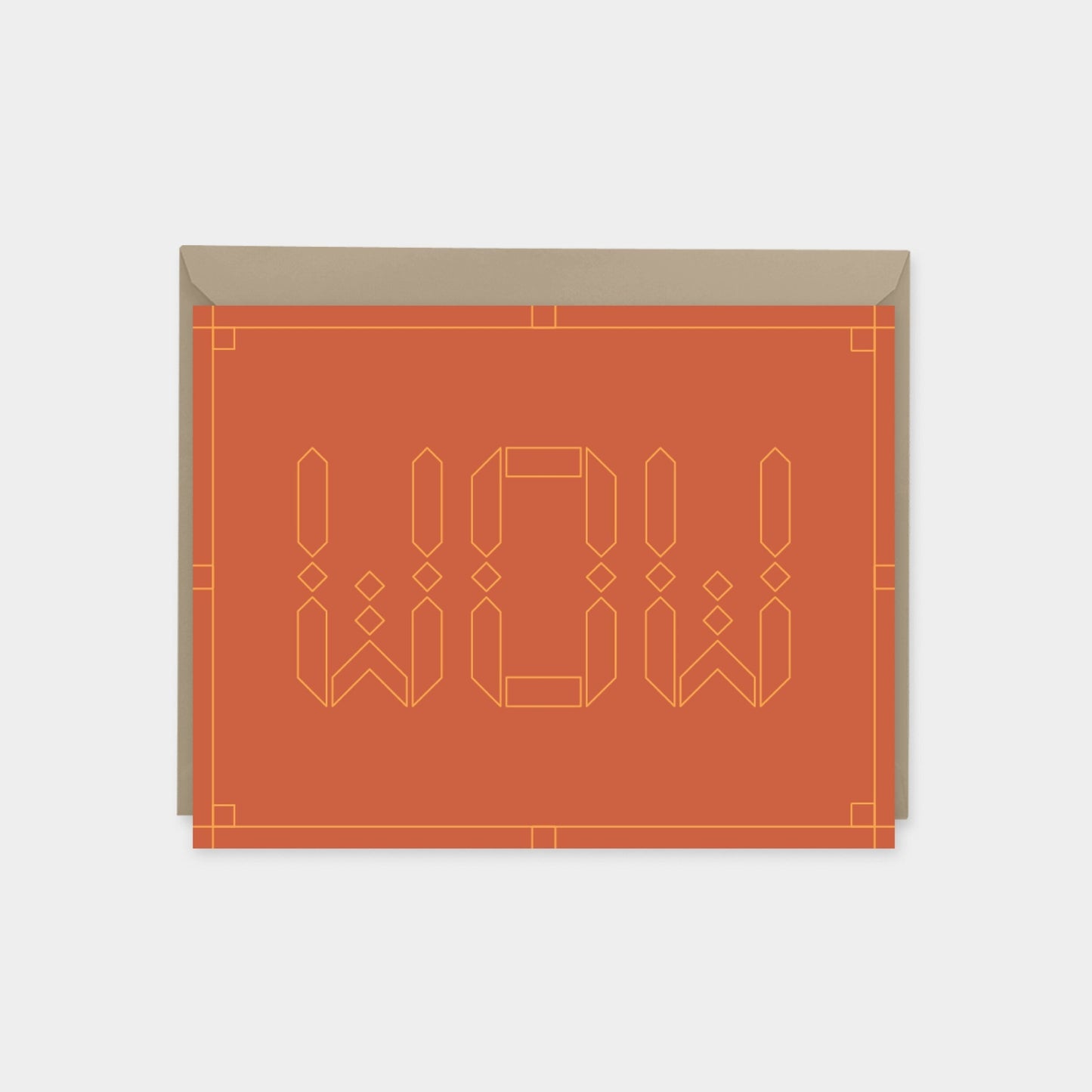 "Wow" Maroque Celebration Card VI-Greeting & Note Cards-The Design Craft