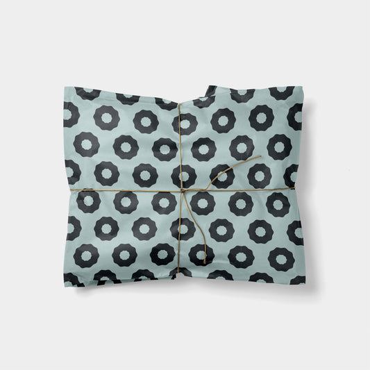 Wreath Pattern Holiday Gift Wrap-Gift Wrapping-The Design Craft