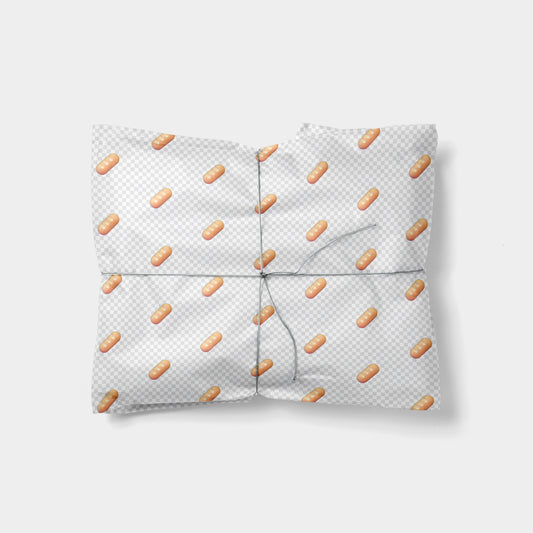 French Bread Emoji Gift Wrap