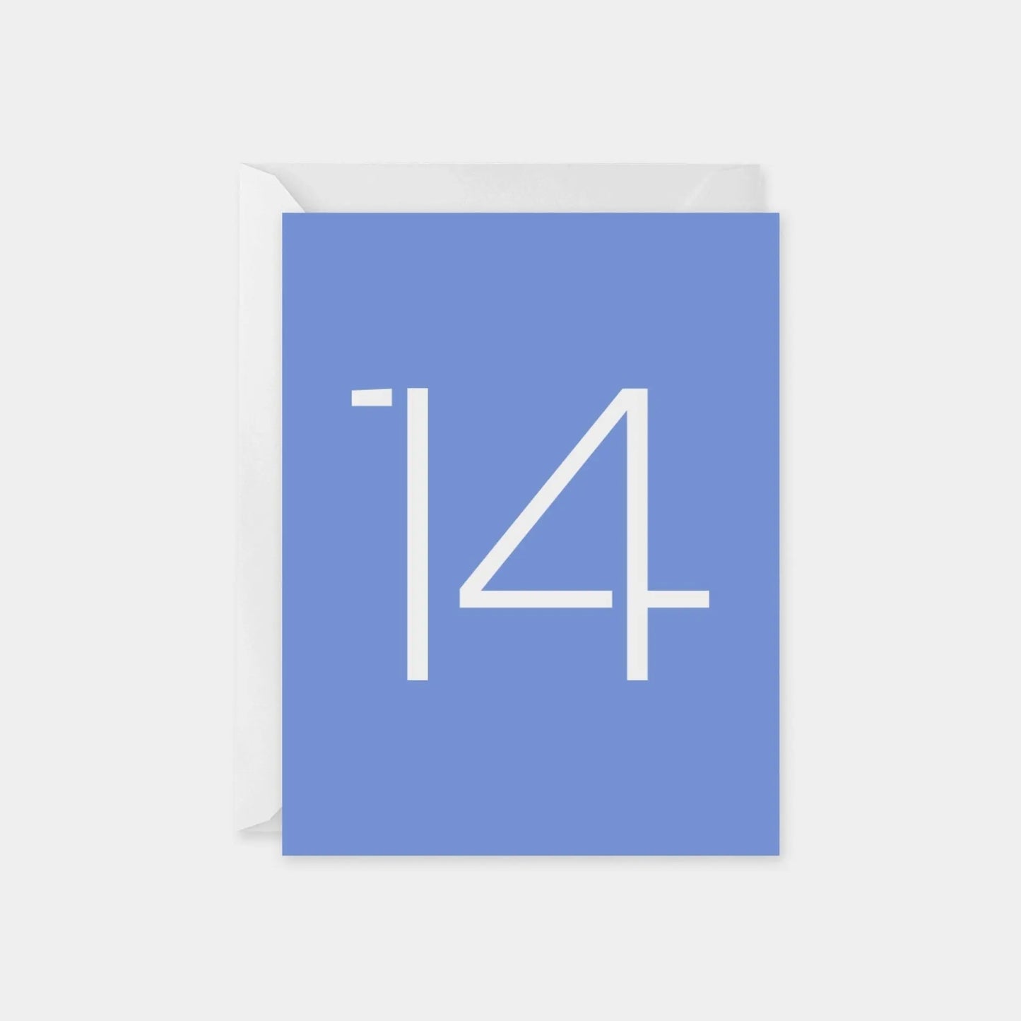 Age 14 Stencil Birthday Card