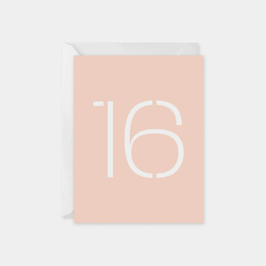 Age 15 Stencil Birthday Card