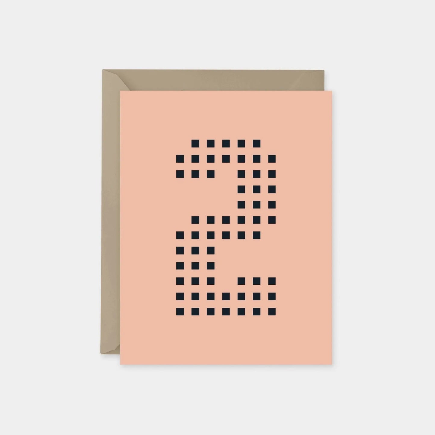 Age 2 Dotted Number Square Birthday Card