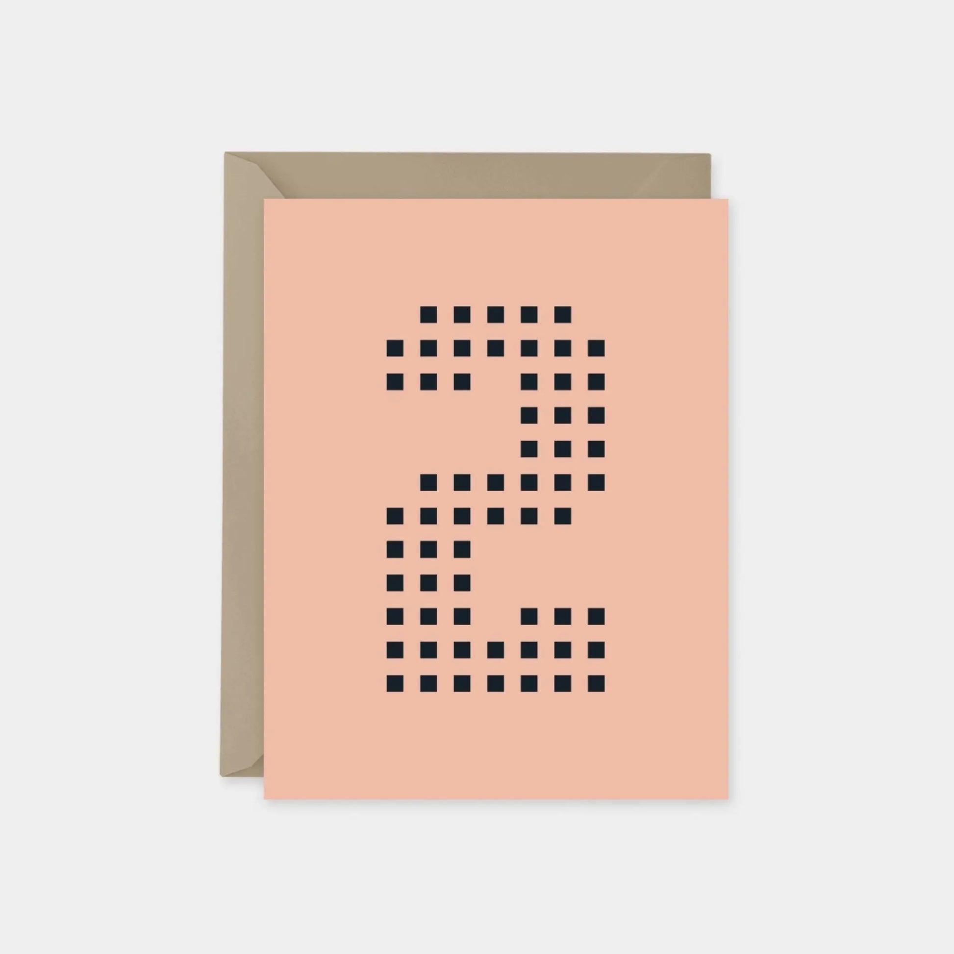 Age 2 Dotted Number Square Birthday Card