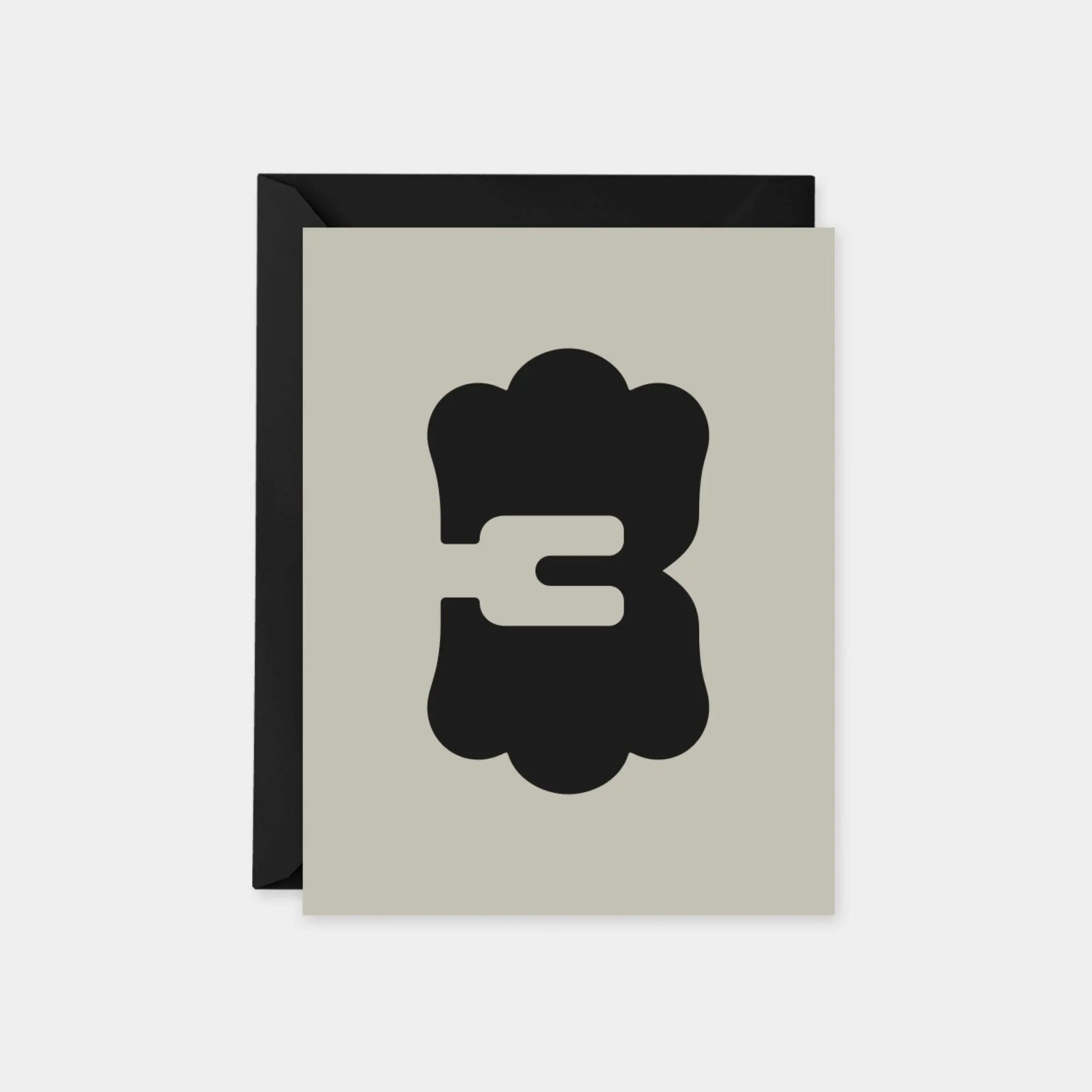 Age 3 Ornate Number Birthday Card