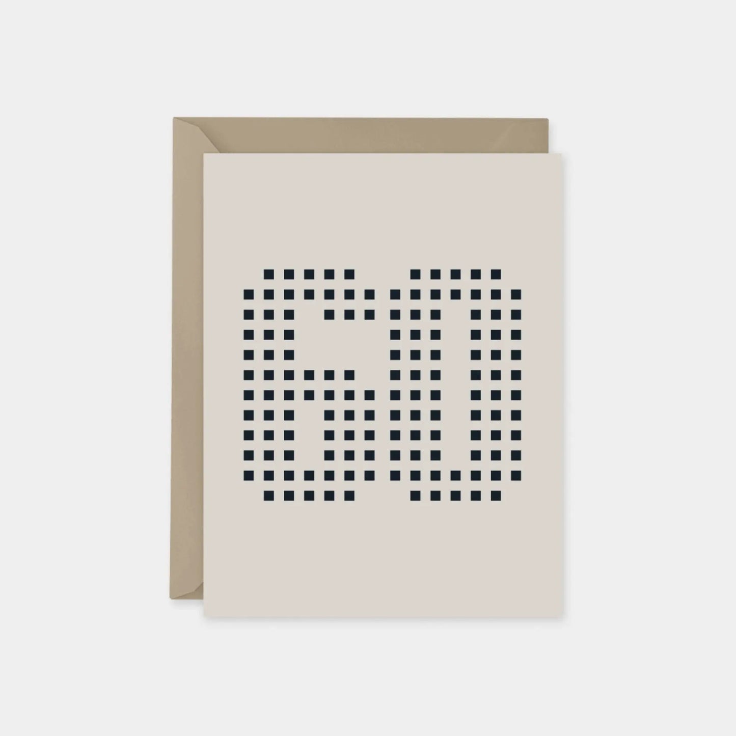 Age 60 Square Birthday Card