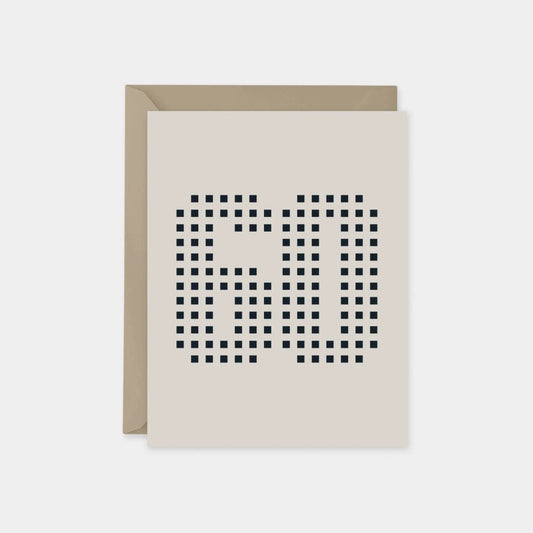 Age 60 Square Birthday Card