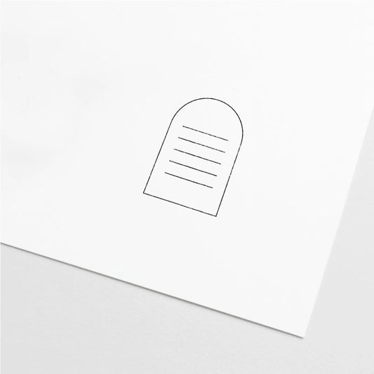 Badge Lined Stamp VI