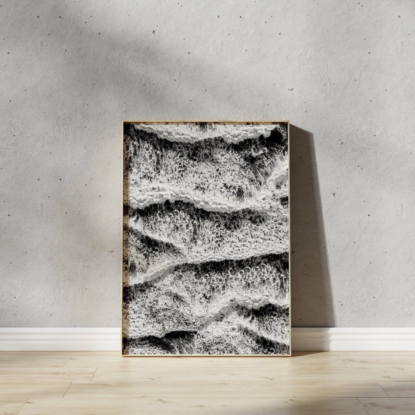 Beach Noir Black & White Wall Art Kit