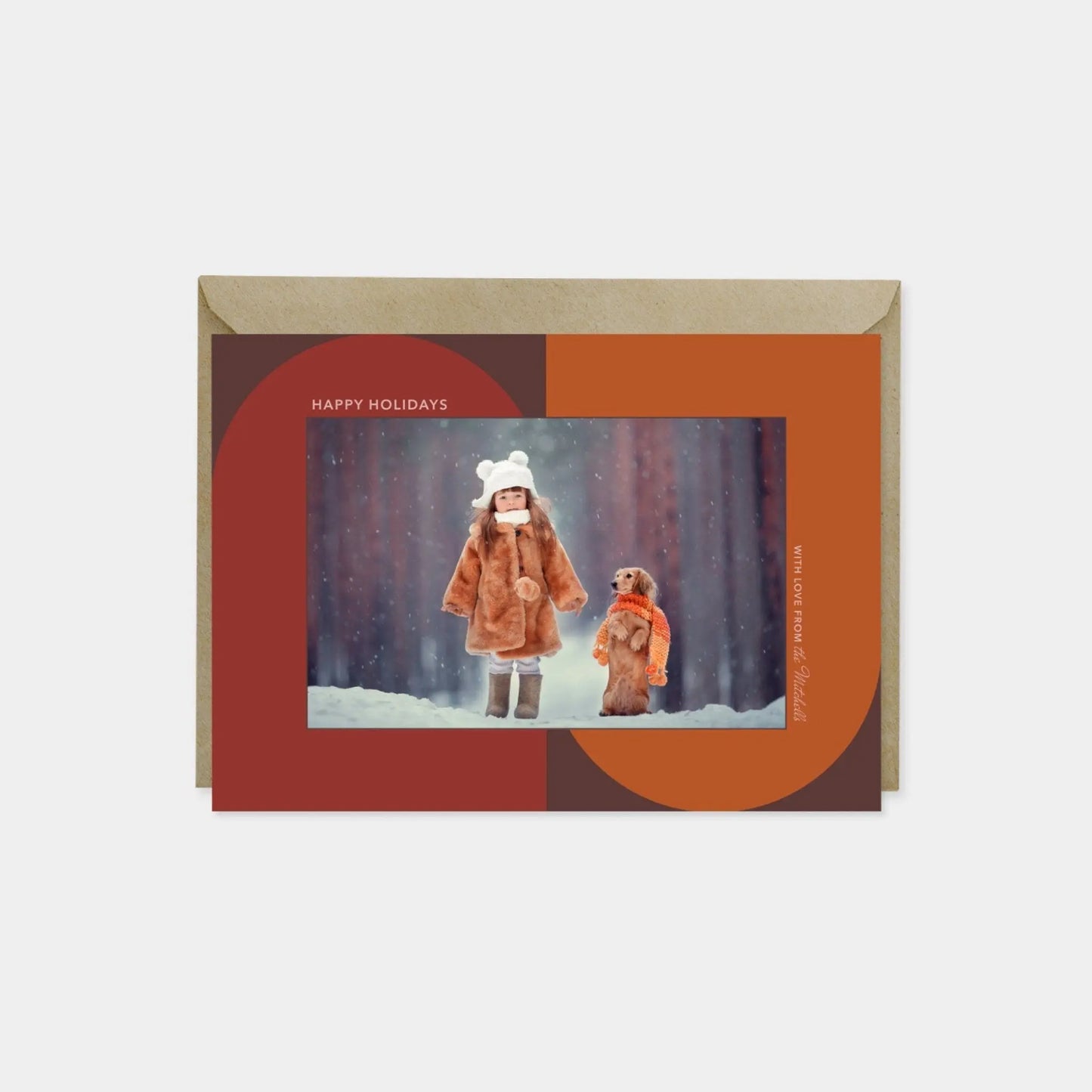 Big Geo Holiday Photo Card VIII